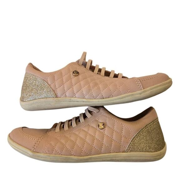 Botter Womens Light Pink Leather Comfort Slip On Elastic Lace Shoe Size 6 - Picture 3 of 9